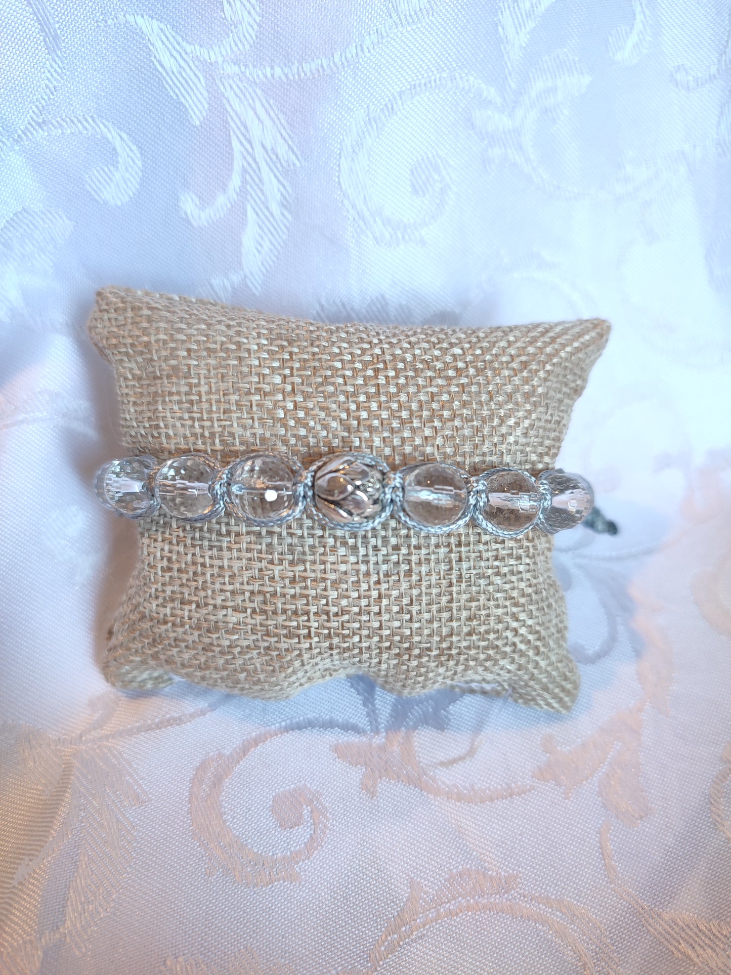 Bracciale tibetano quarzo ialino