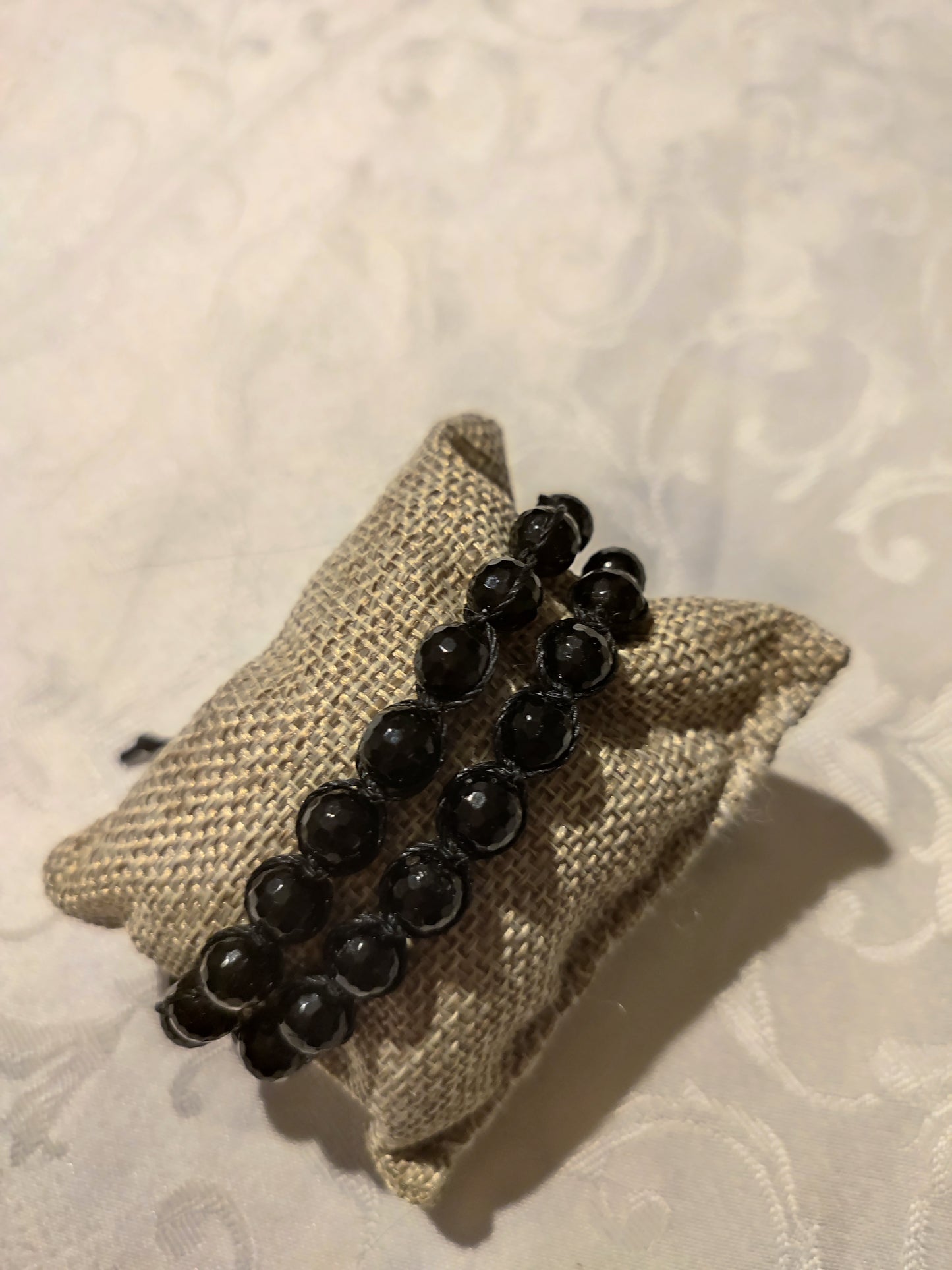 BRACCIALE TIBETANO TORMALINA NERA