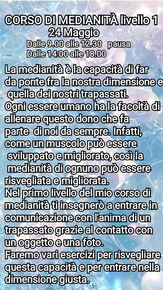 CORSO MEDIANITÀ LIVELLO1 nuova data 14 Giugno