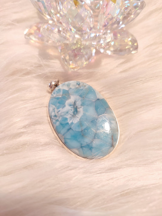 CIONDOLO LARIMAR EXTRA GRANDE